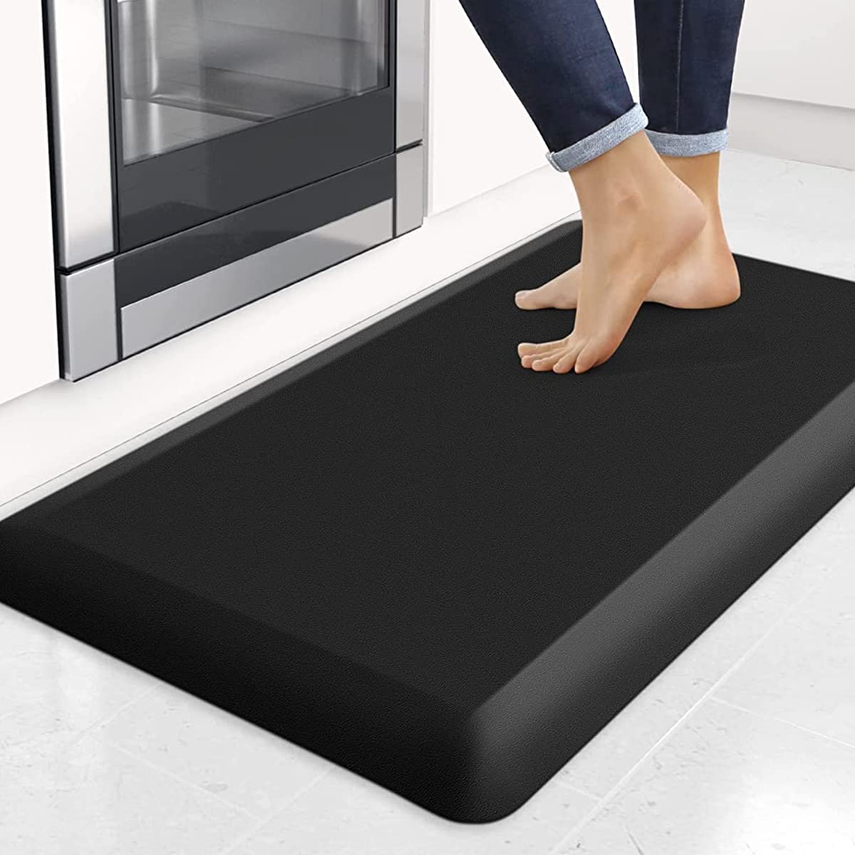 HASTHIP Anti Fatigue Mat, Ergonomic Comfort Rug, Thick Waterproof Non-Slip Kitchen Mats for Kitchen, Floor, Office, Sink, Laundry, 17'' x 28'' HASTHIP Anti Fatigue Mat, Ergonomic Comfort Rug, Thick Waterproof Non-Slip Kitchen Mats for Kitchen, Floor, Office, Sink, Laundry, 17'' x 28''